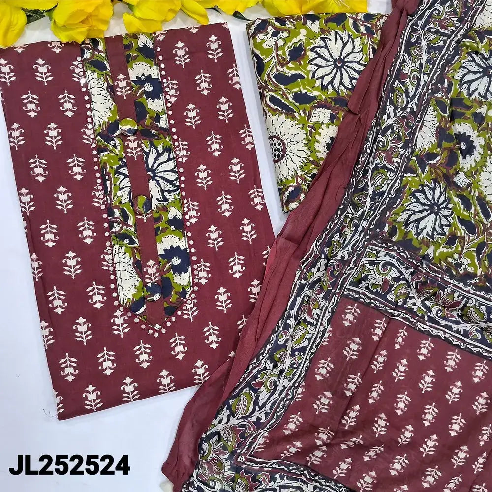 Maroon printed soft cotton salwar jl252524-Neidhal