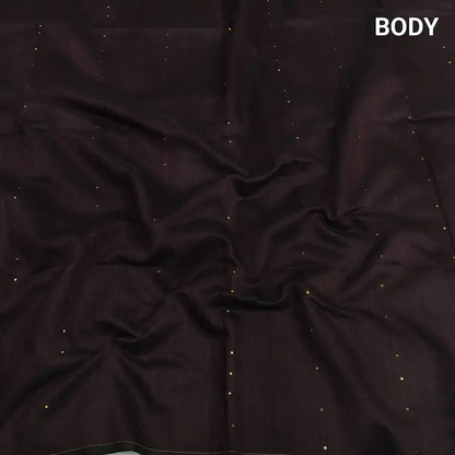 Maroon slub silk cotton saree ns156-Neidhal