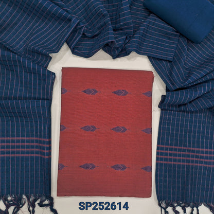 Maroon south handloom cotton salwar material SP252614-Neidhal