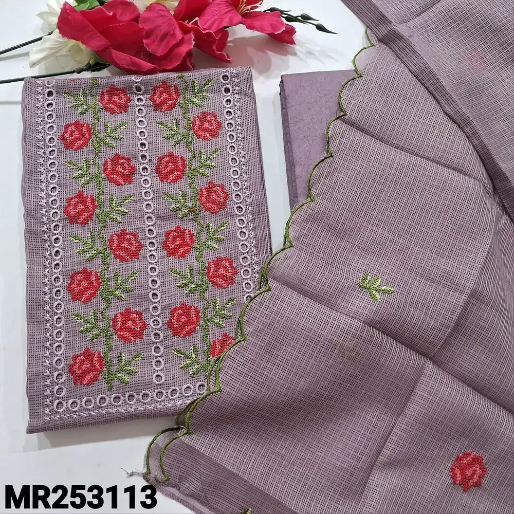 Mauve fancy kota silk cotton salwar material mr253113-Neidhal