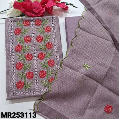 Mauve fancy kota silk cotton salwar material mr253113-Neidhal