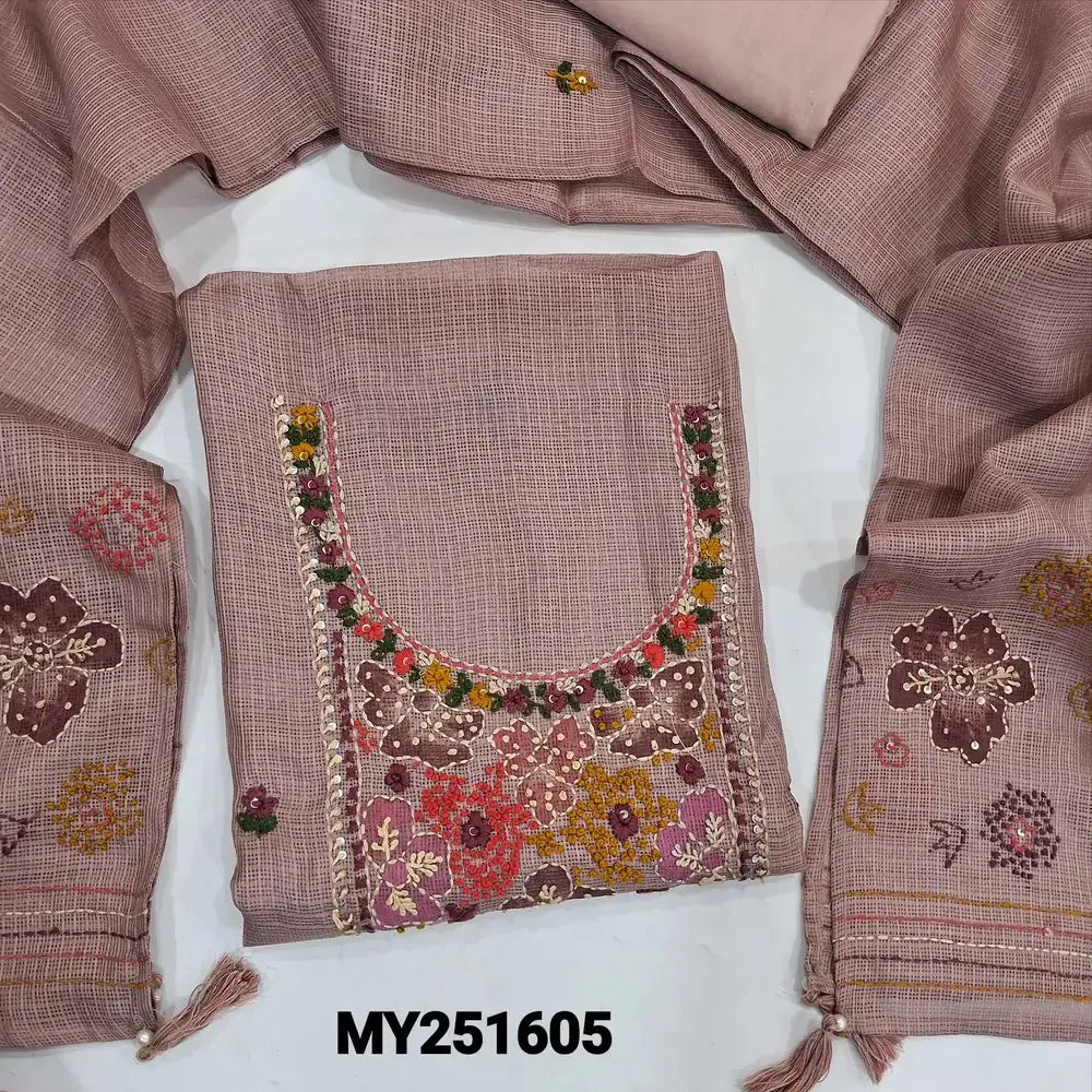 Mauve kota silk cotton salwar material my251605-Neidhal