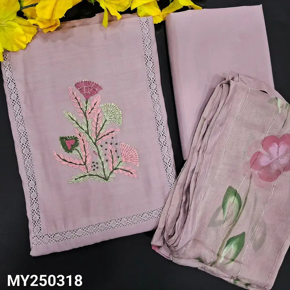 Mauve soft silk cotton salwar material my250318-Neidhal