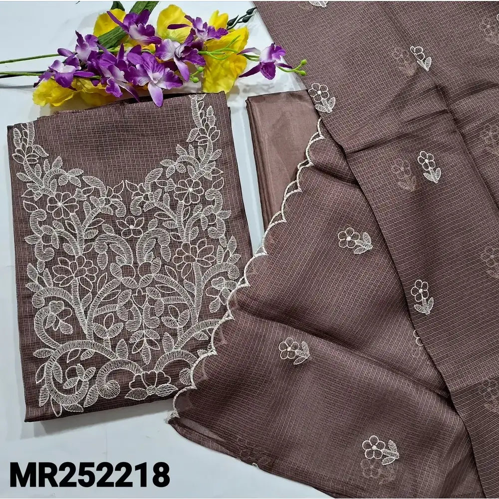 Mauve tissue kota silk cotton salwar material mr252218-Neidhal