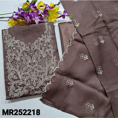 Mauve tissue kota silk cotton salwar material mr252218-Neidhal