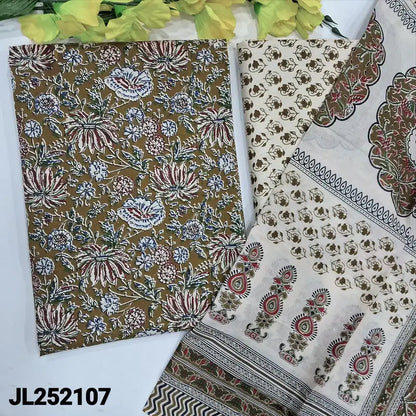 Mehandhi green printed soft cotton salwar material jl252107-Neidhal