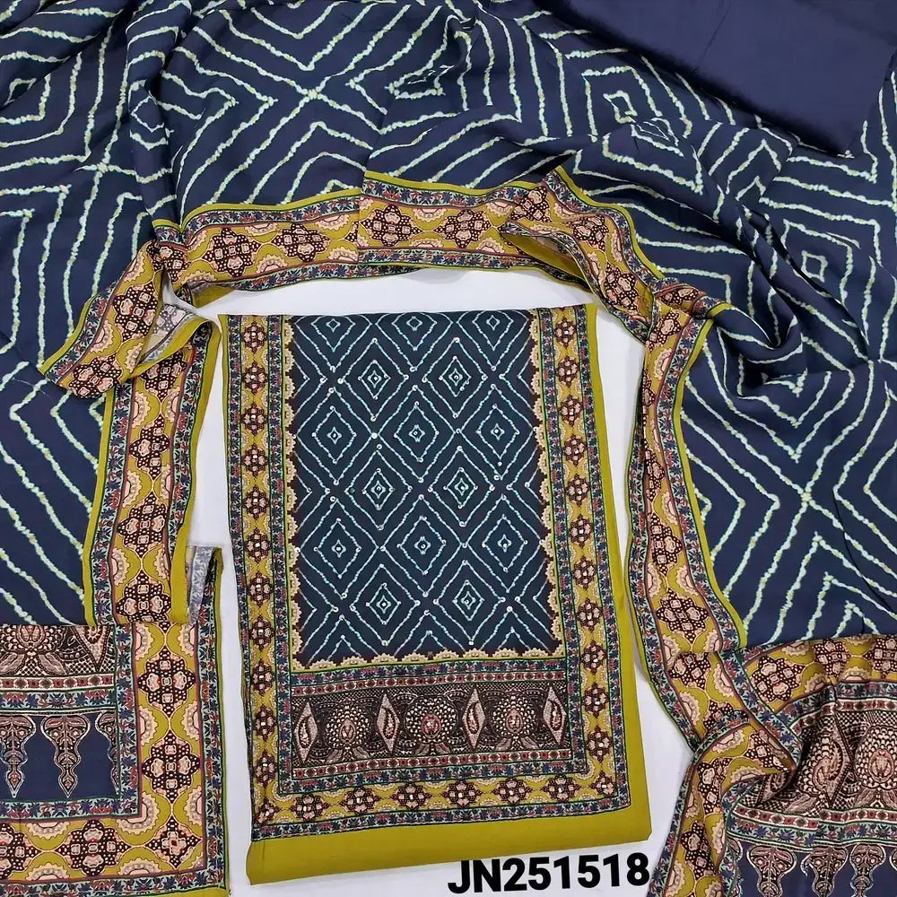 Mehandhi green silk cotton salwar material jn251518-Neidhal