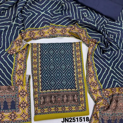 Mehandhi green silk cotton salwar material jn251518-Neidhal