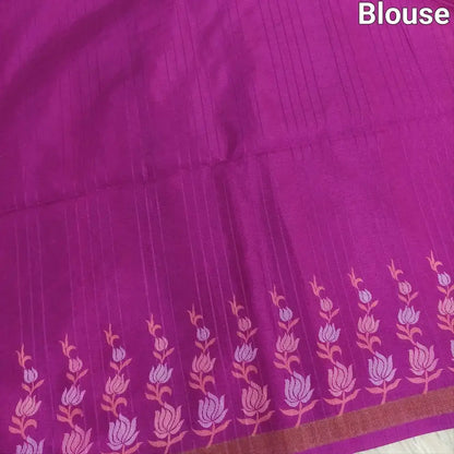 Mehandhi yellow digital printed fancy chappa silk saree ns161-Neidhal