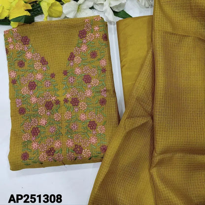 Mehandhi yellow fancy kota salwar material ap251308-Neidhal