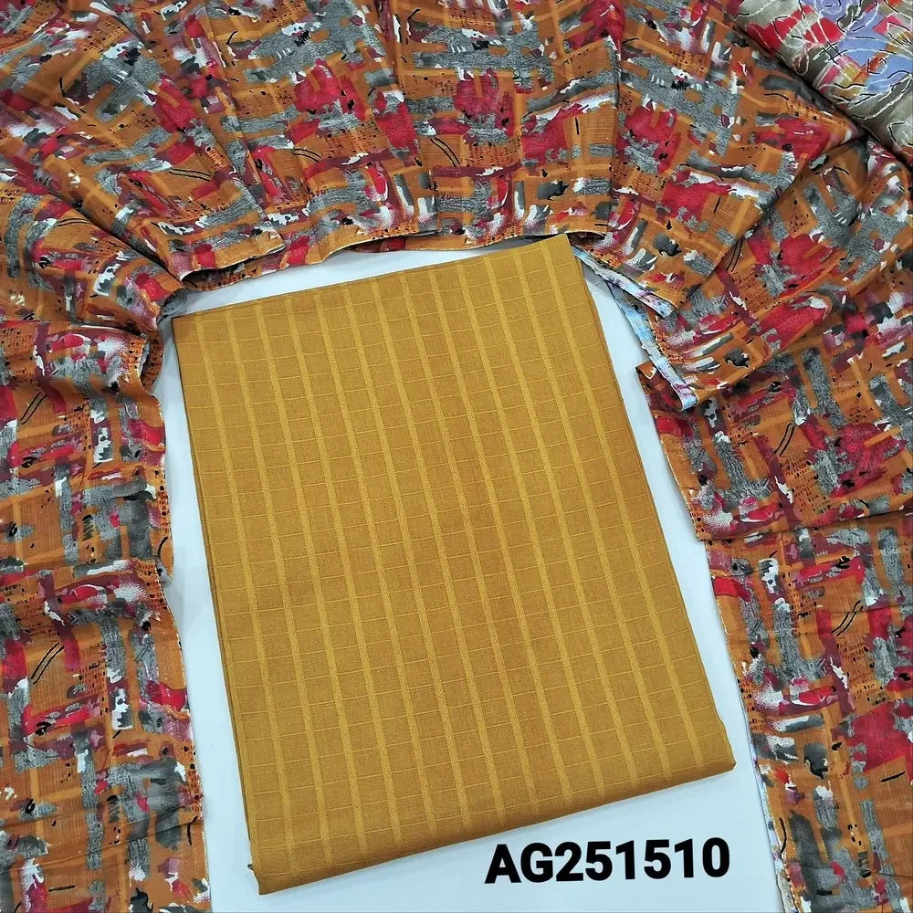 Mehandhi yellow jakard cotton salwar material ag251510-Neidhal