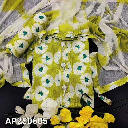 Mossy green designer printed cotton salwar material ap250605-Neidhal