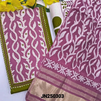 Mossy green pure satin cotton salwar material jn250303-Neidhal