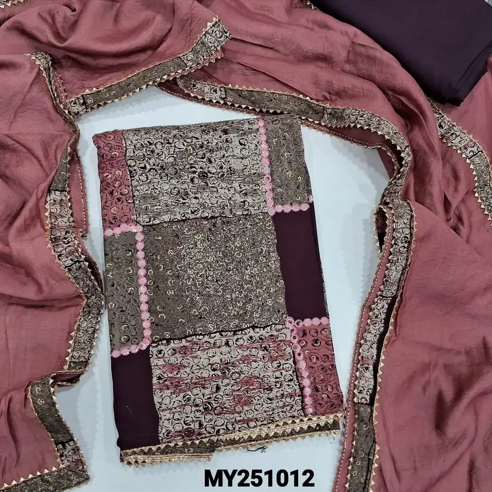 Multi color abstract printed modal cotton salwar material my251012-Neidhal