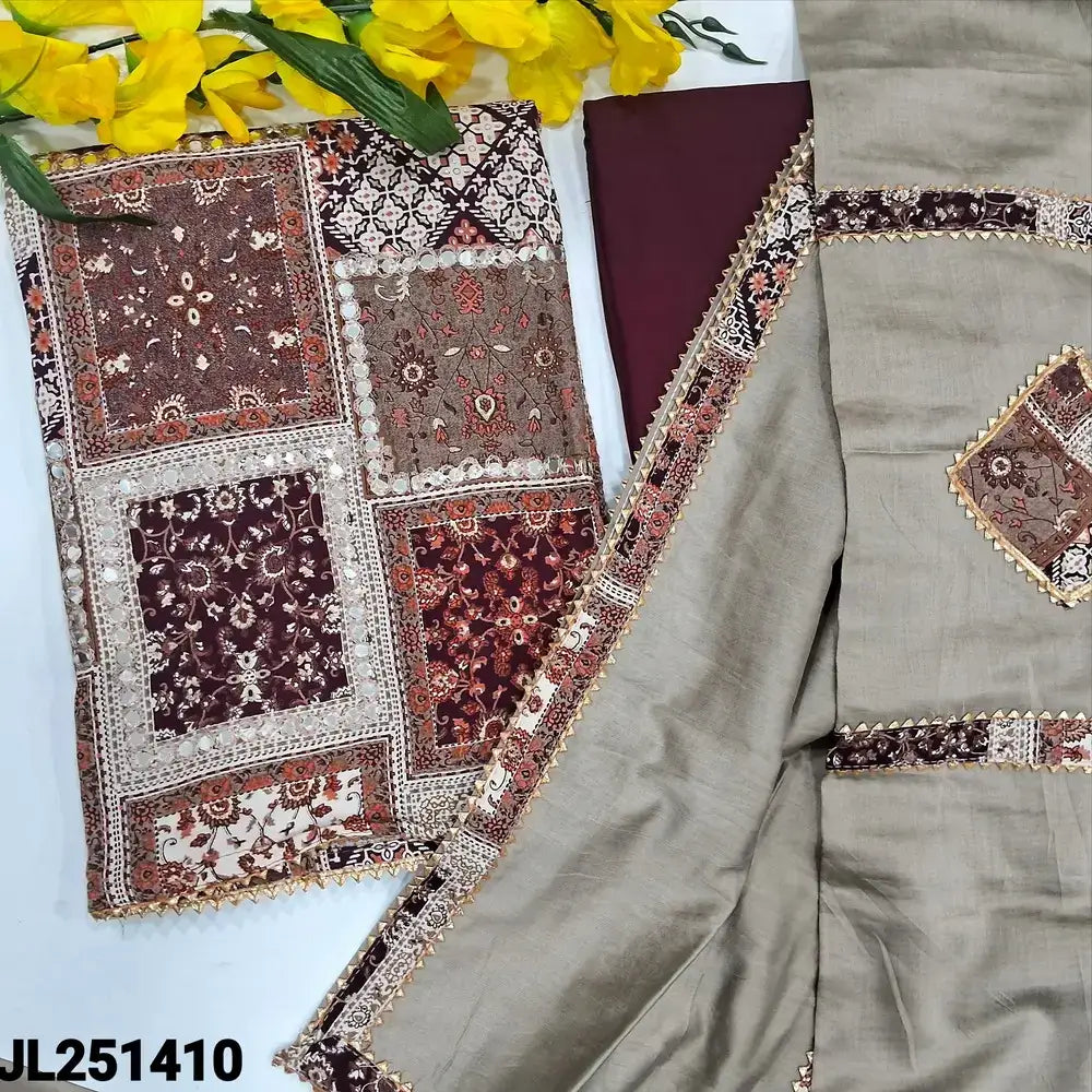 Multi color abstract printed modal cotton salwar material jl251410-Neidhal
