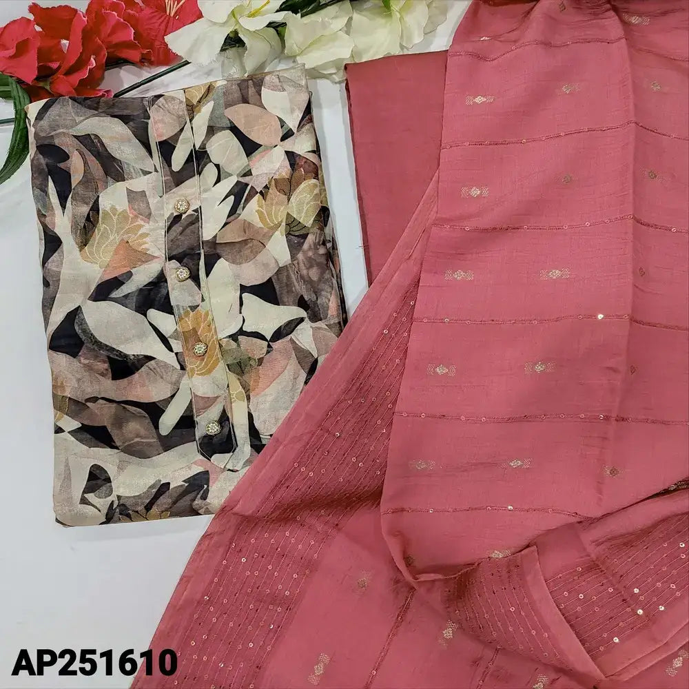 Multi color abstract printed uppada silk salwar material ap251610-Neidhal