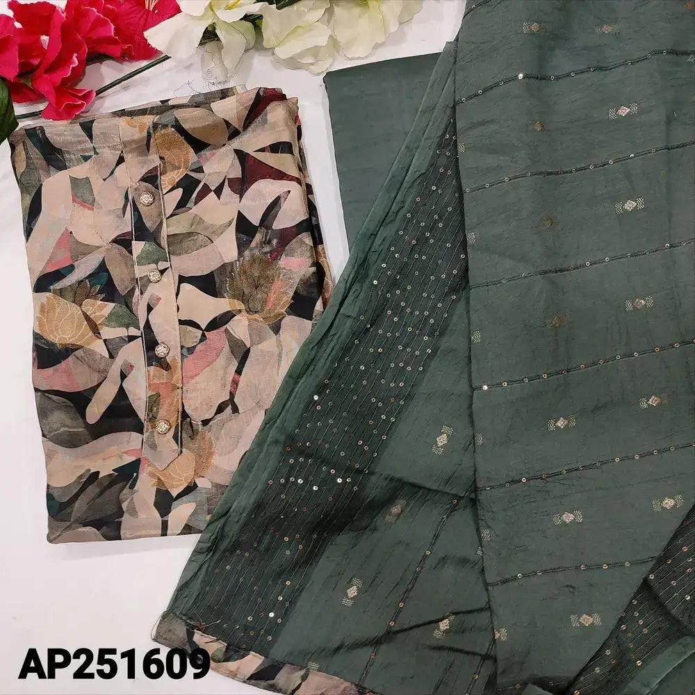 Multi color abstract printed uppada silk salwar material ap251609-Neidhal