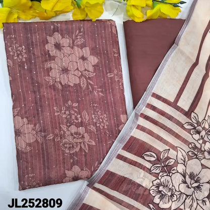 Onion pink floral digital printed silk cotton salwar material jl252809-Neidhal