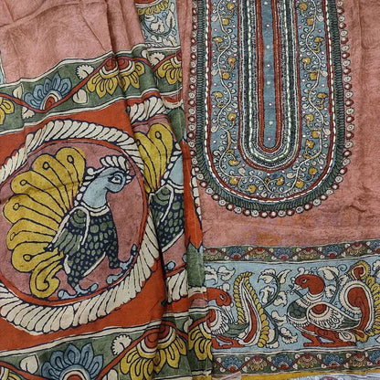 Onion pink printed dola silk salwar material ap251106-Neidhal