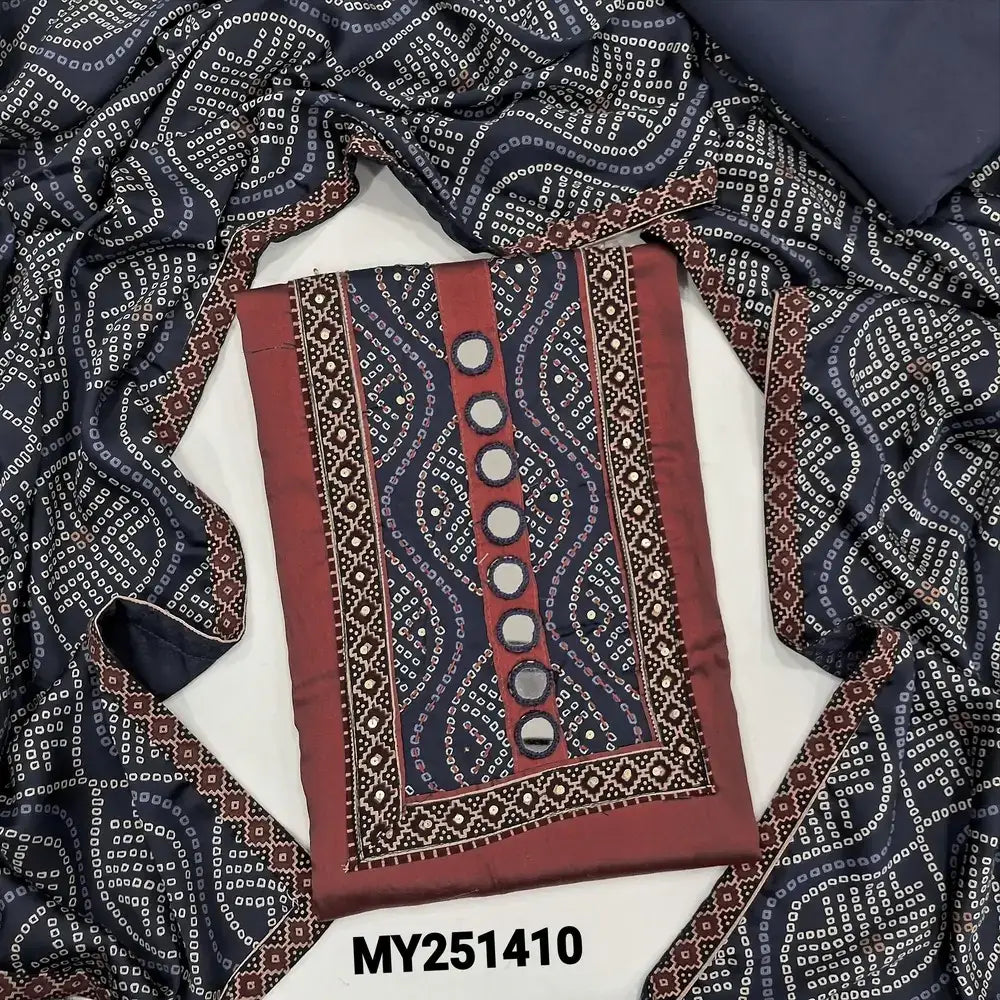 Onion pink satin cotton salwar material my251410-Neidhal