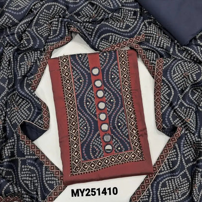 Onion pink satin cotton salwar material my251410-Neidhal