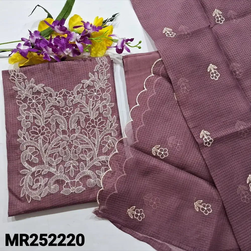 Onion pink tissue kota silk cotton salwar material mr252220-Neidhal