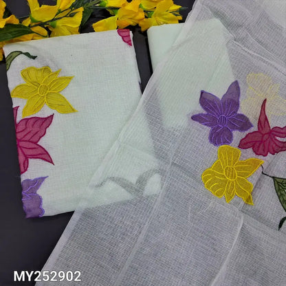 Pale green designer premium kota salwar material my252902-Neidhal