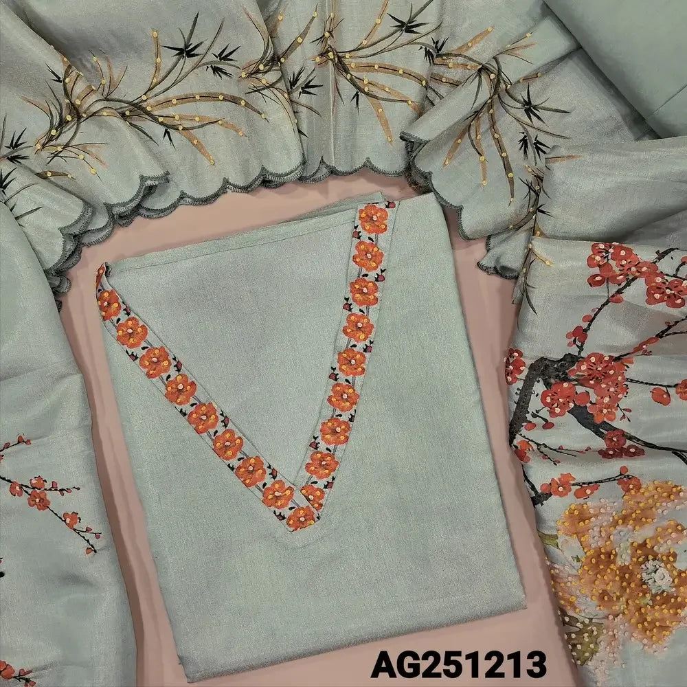 Pale green digital printed tissue silk salwar material ag251213-Neidhal