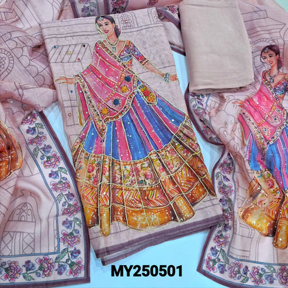 Pale pink digital printed silk cotton salwar material my250501-Neidhal