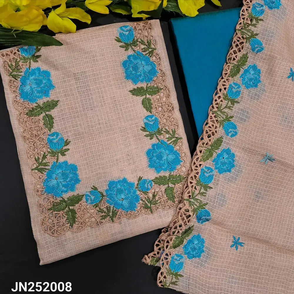 Pale pink fancy kota silk cotton salwar material jn252008-Neidhal