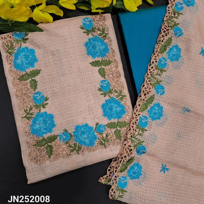 Pale pink fancy kota silk cotton salwar material jn252008-Neidhal