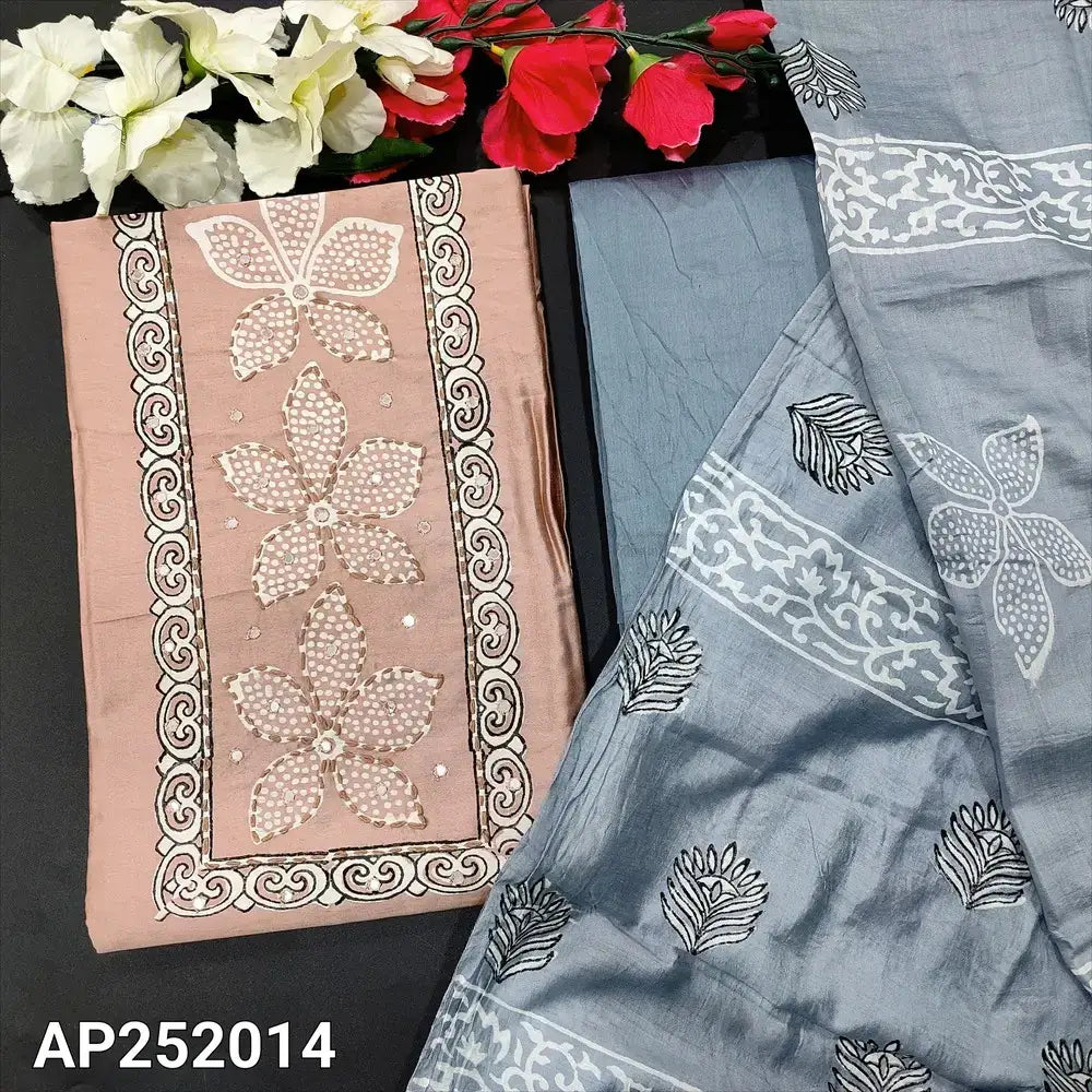 Pale pink printed fancy soft silk cotton salwar material ap252014-Neidhal