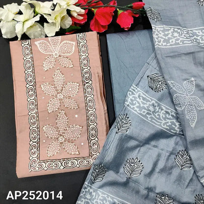 Pale pink printed fancy soft silk cotton salwar material ap252014-Neidhal