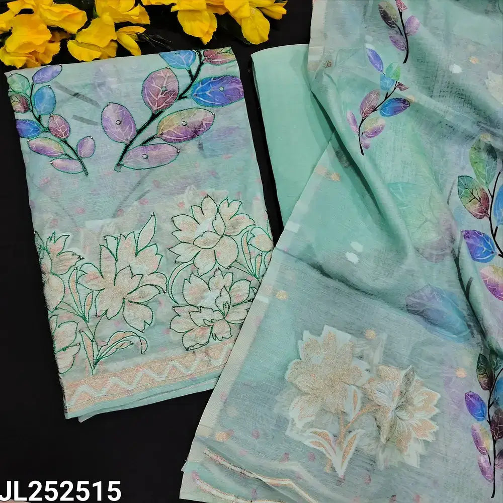 Pastel blue designer digital printed fine silk salwar material jl252515-Neidhal