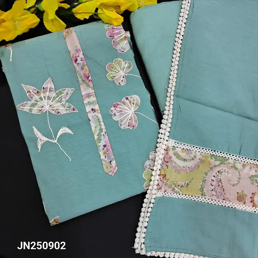 Pastel blue designer soft silk cotton salwar material jn250902-Neidhal