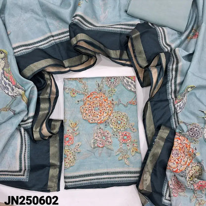 Pastel blue digital printed silk cotton salwar material jn250602-Neidhal