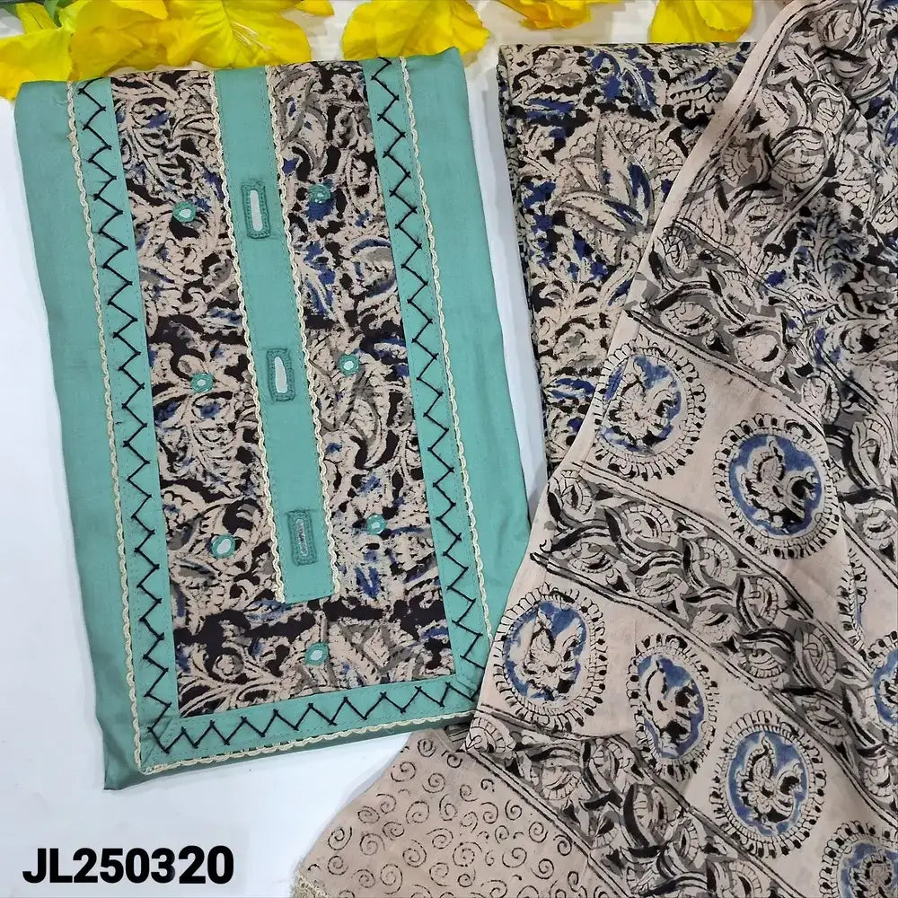 Pastel blue satin cotton salwar material jl250320-Neidhal