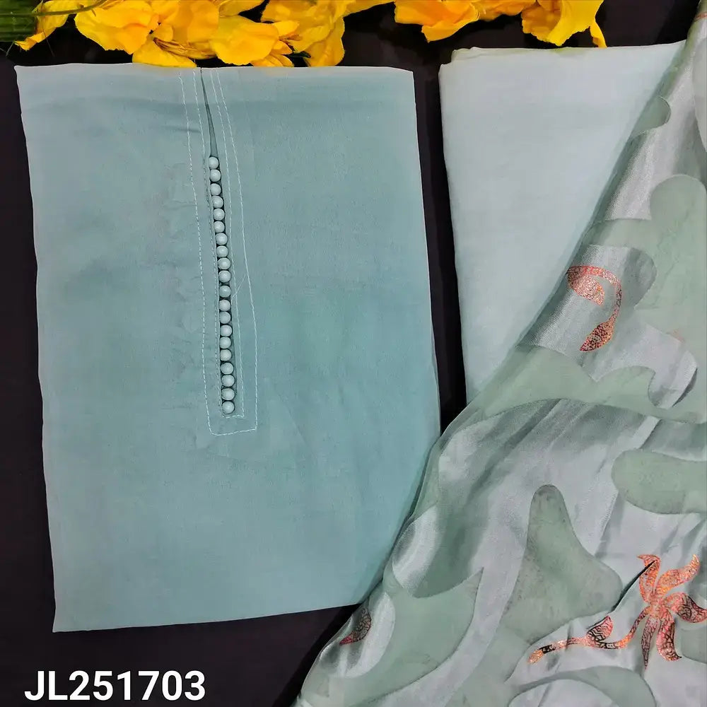 Pastel blue semi georgette salwar material jl251703-Neidhal