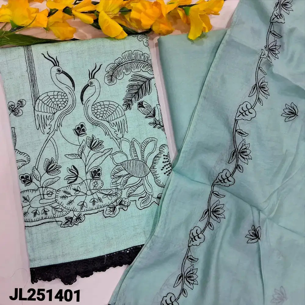 Pastel blue spun cotton salwar material jl251401-Neidhal
