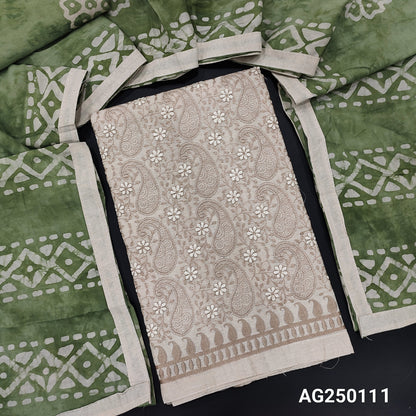 Pastel blue tissue organza silk salwar material oc241208 Neidhal