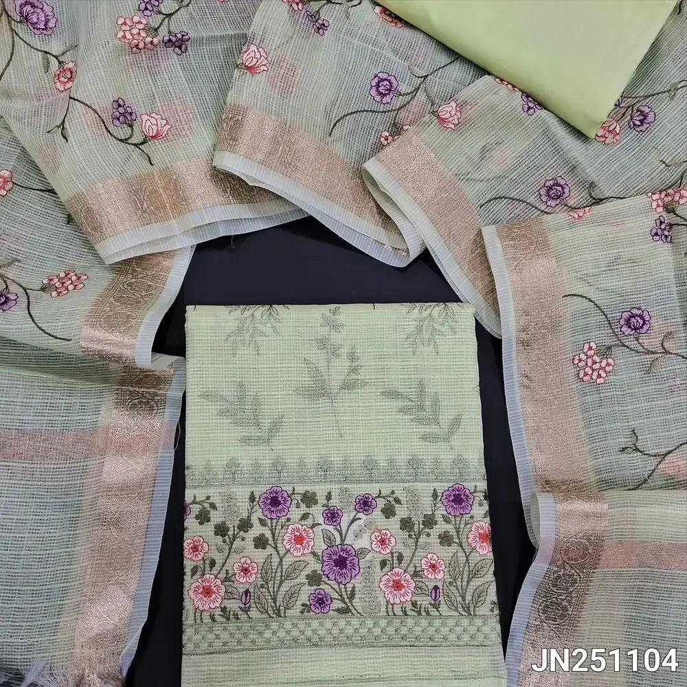 Pastel green designer kota silk cotton salwar material jn251104-Neidhal