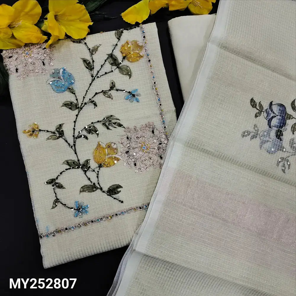 Pastel green designer kota silk cotton salwar material my252807-Neidhal