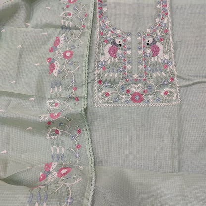 Pastel green kota salwar material mr252016-Neidhal