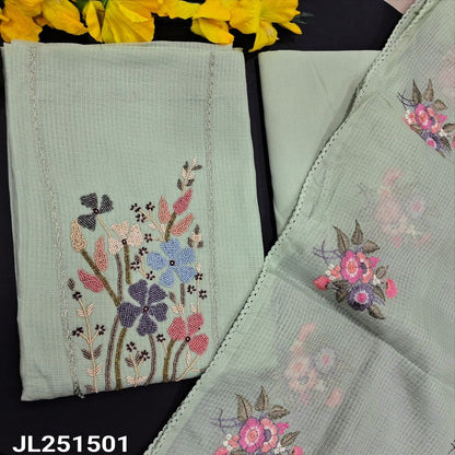 Pastel green kota silk cotton salwar material jl251501-Neidhal