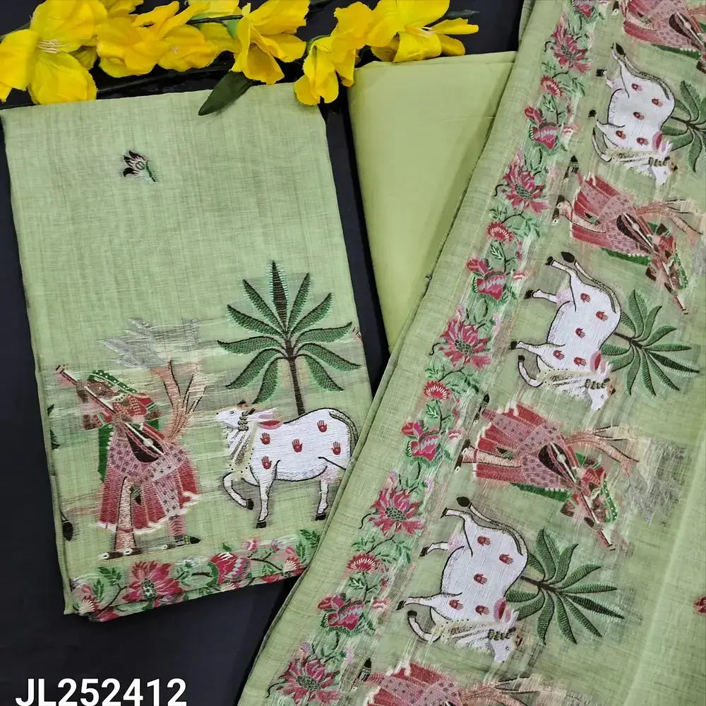 Pastel green silk cotton salwar material jl252412-Neidhal