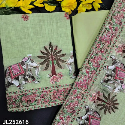 Pastel green silk cotton salwar material jl252616-Neidhal