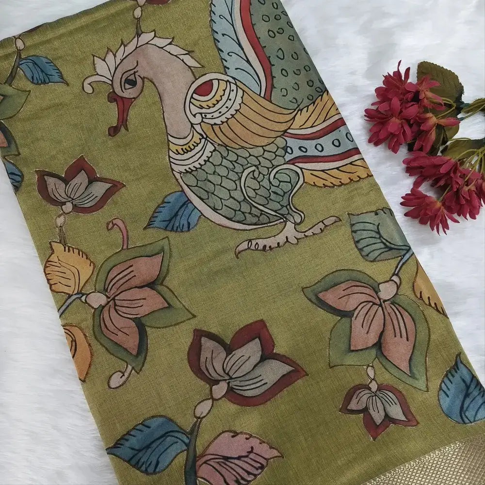 Pastel green soft tissue silk cotton saree ns238-Neidhal