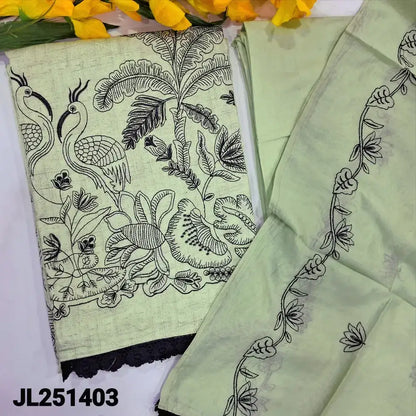 Pastel green spun cotton salwar material jl251403-Neidhal