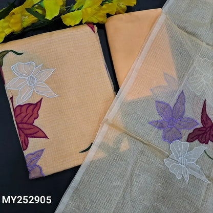 Pastel peach premium kota salwar material my252905-Neidhal