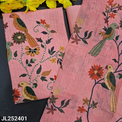 Pastel pink designer digital printed linen salwar material jl252401-Neidhal